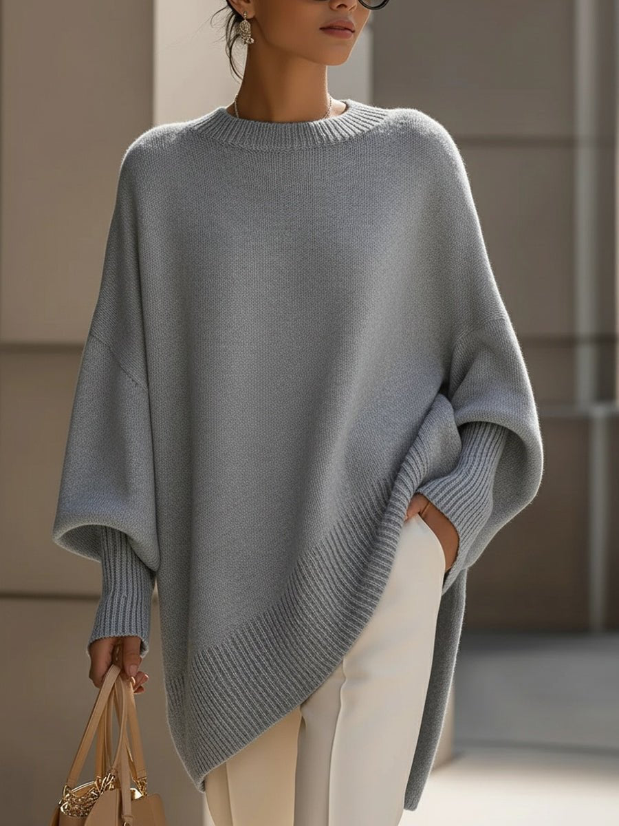Luxe Oversized Drape Knit Sweater