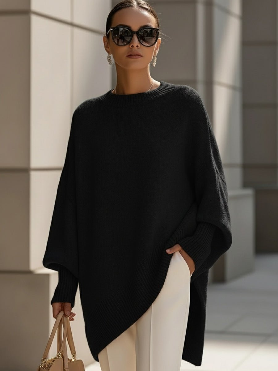Luxe Oversized Drape Knit Sweater