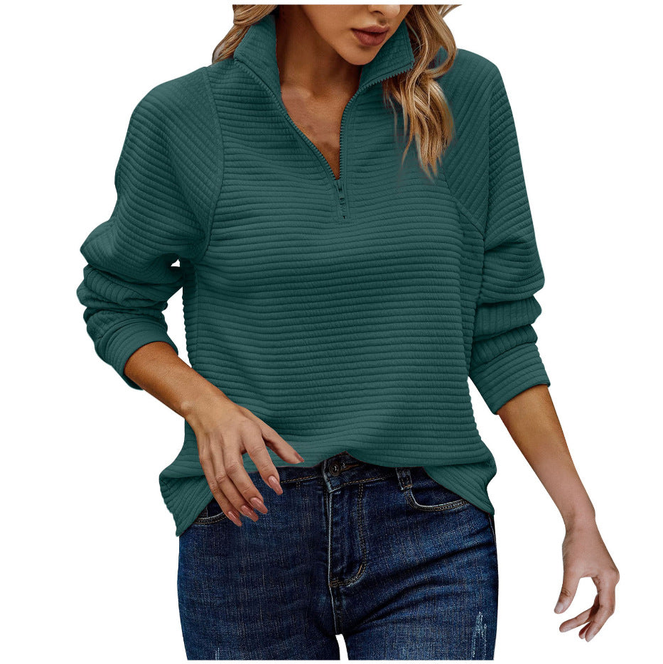 Modern Fit Quarter Zip Sweater