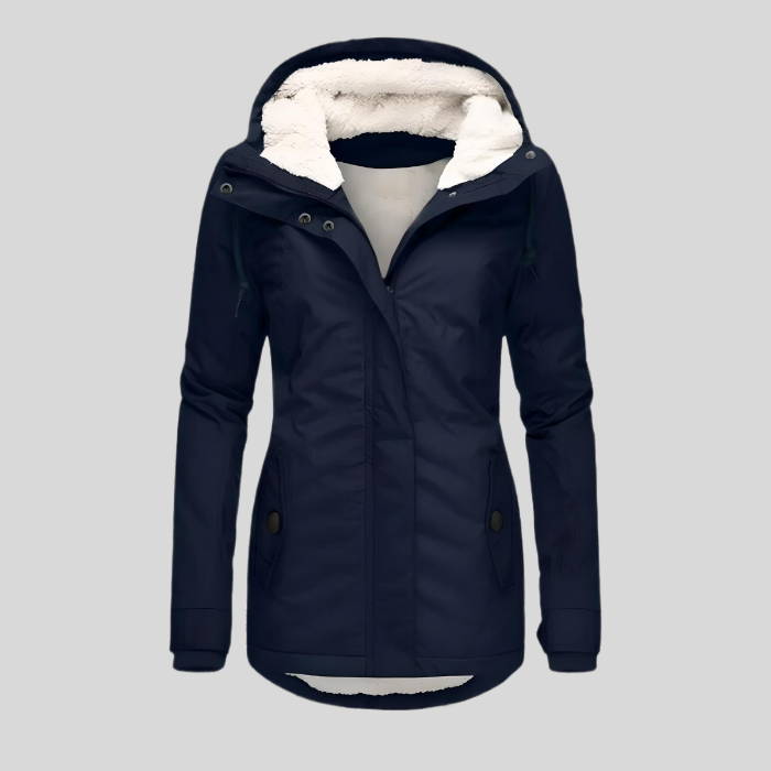 Longline Waterproof Hooded Parka With Warm Lining