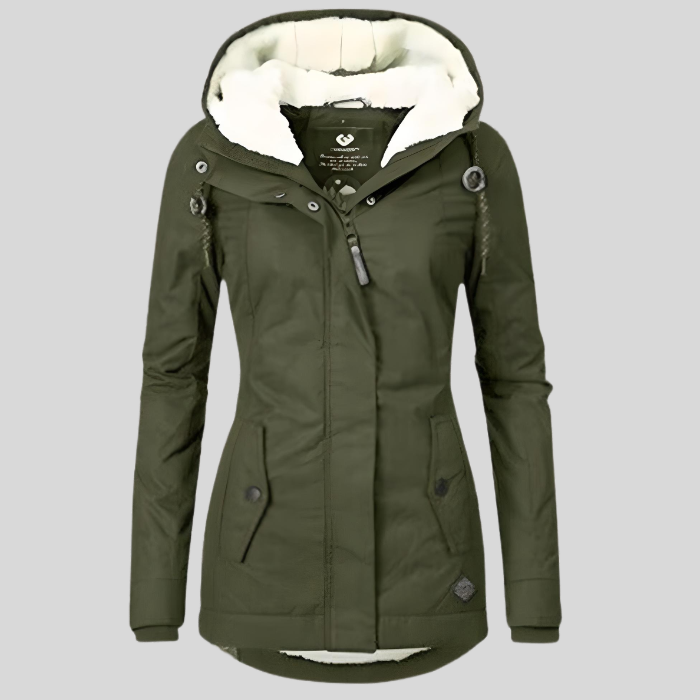 Longline Waterproof Hooded Parka With Warm Lining