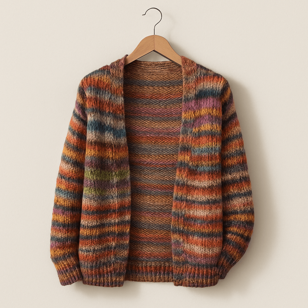 Multicolour Knit Cardigan Relaxed Fit