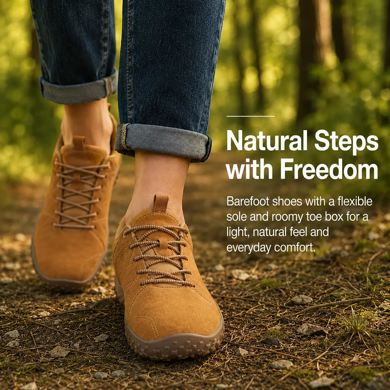 Orthopedic Wide Toe Box Barefoot Hiking Trainers