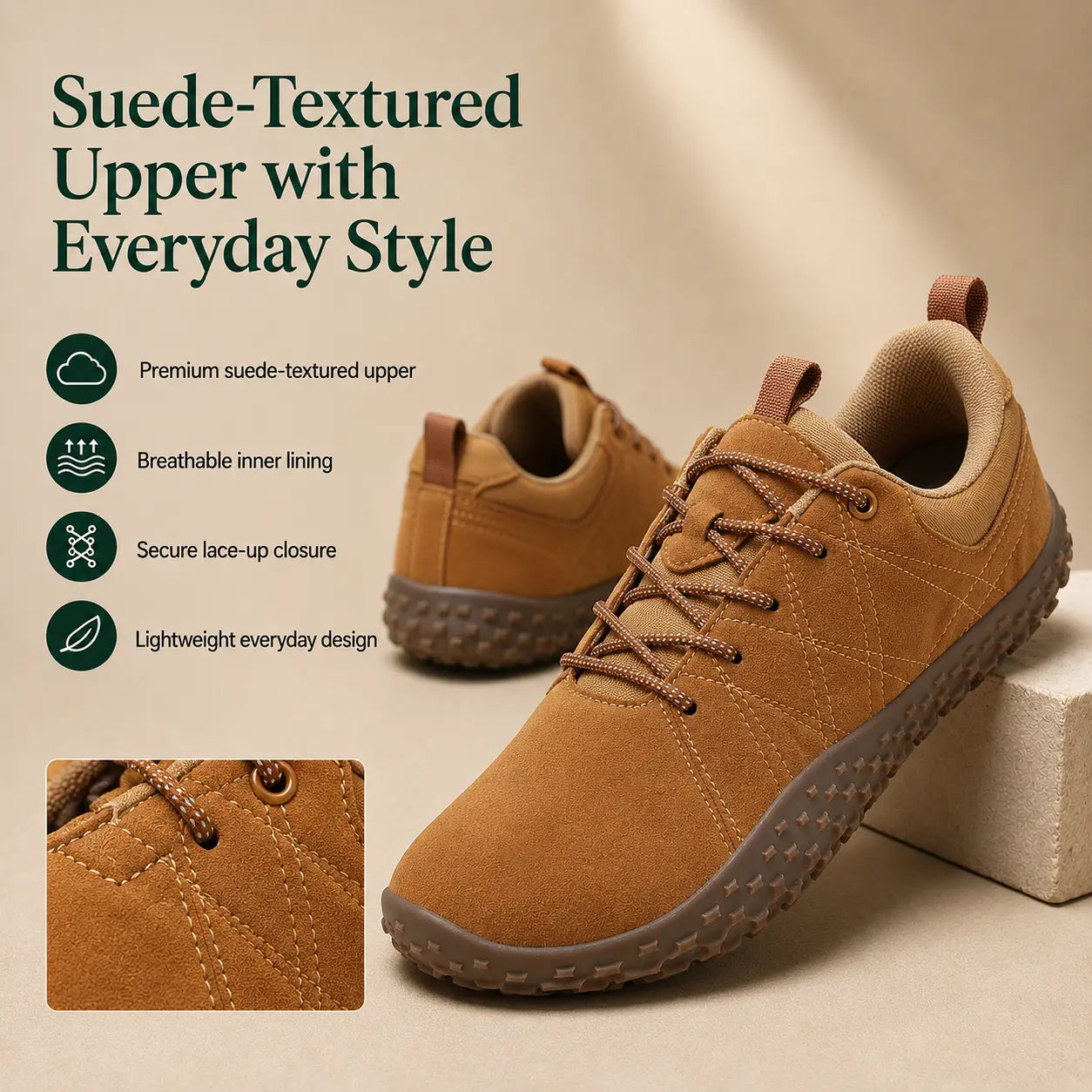 Orthopedic Wide Toe Box Barefoot Hiking Trainers