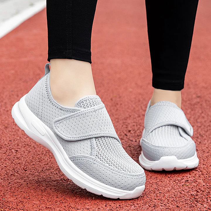 Wide Fit Orthopedic Walking Shoes with Adjustable Strap