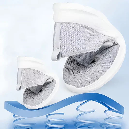Wide Fit Orthopedic Walking Shoes with Adjustable Strap