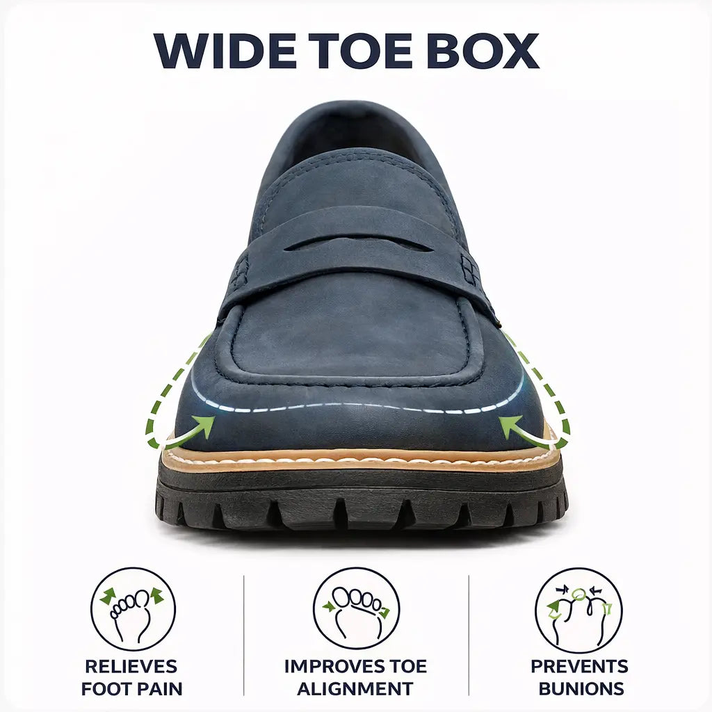 Women's Orthopaedic Wide Toe Box Comfort Loafers
