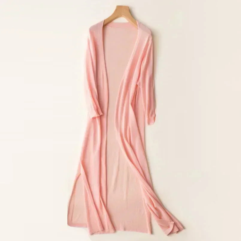Laura Lightweight Open Front Longline Cardigan
