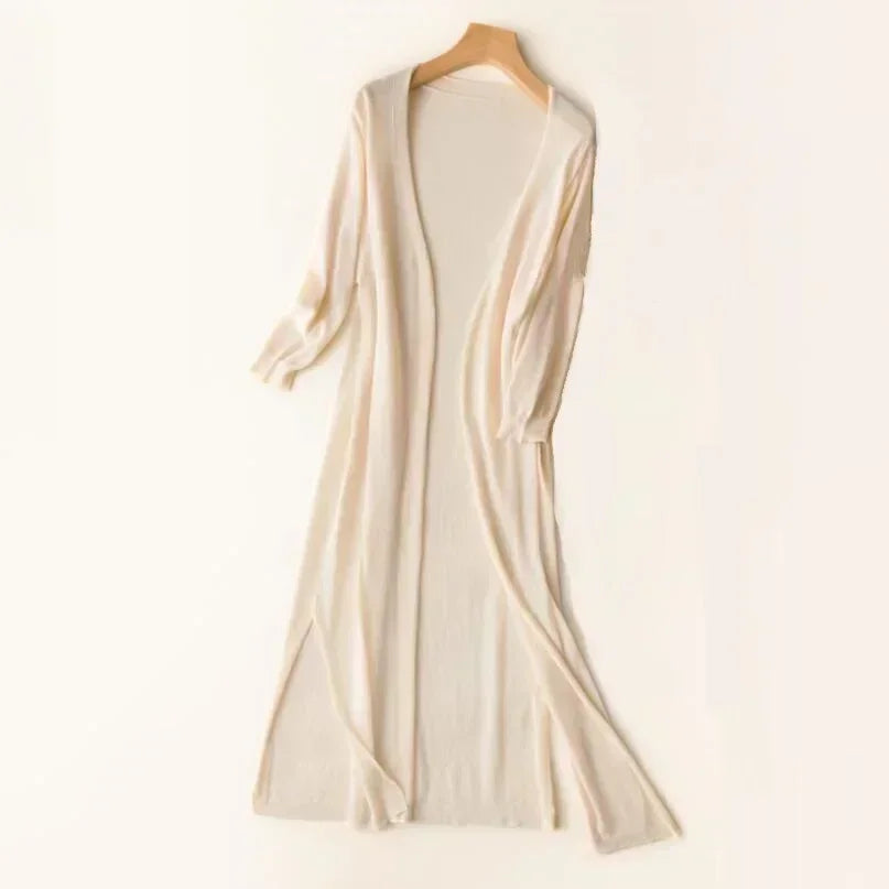 Laura Lightweight Open Front Longline Cardigan