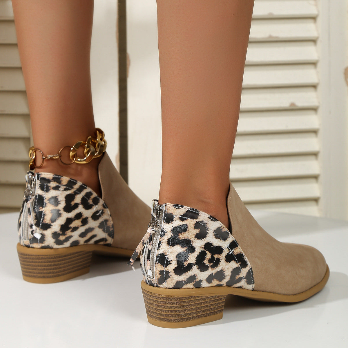 Animal Print Boots