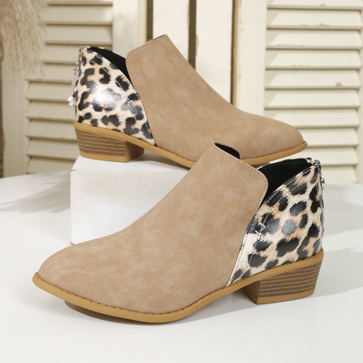 Animal Print Boots