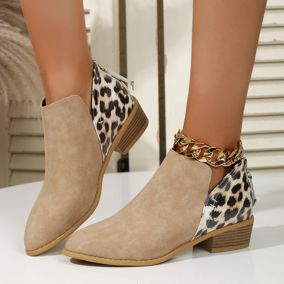 Animal Print Boots