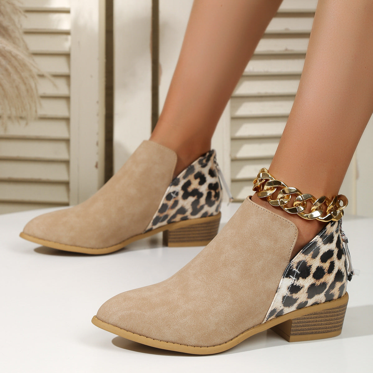 Animal Print Boots