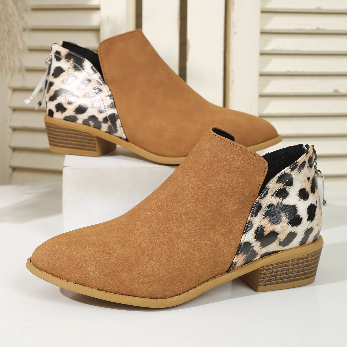 Animal Print Boots