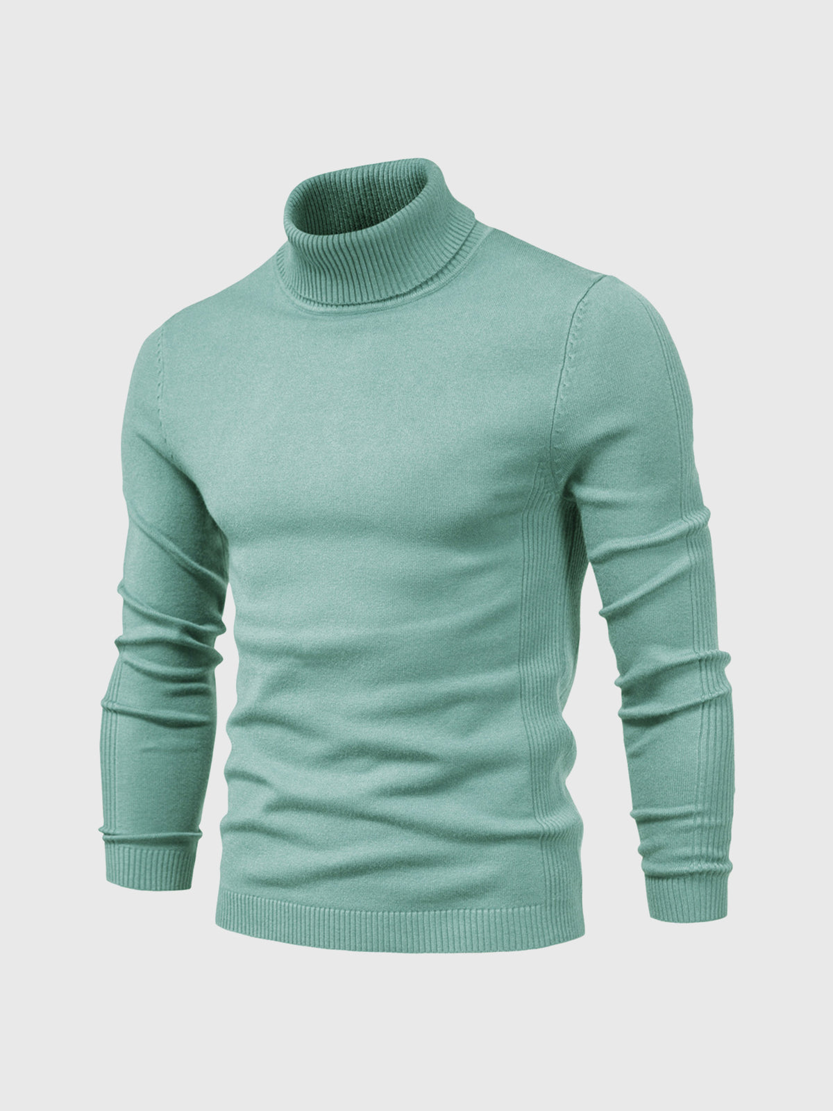 Soft Washable Cotton Turtleneck Sweater