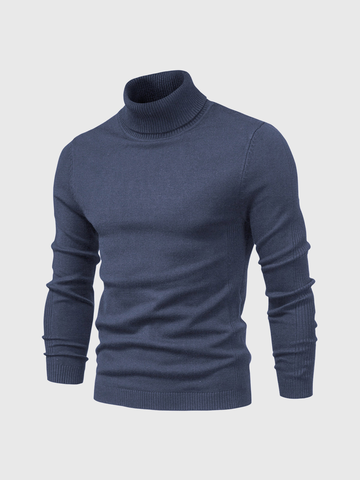 Soft Washable Cotton Turtleneck Sweater