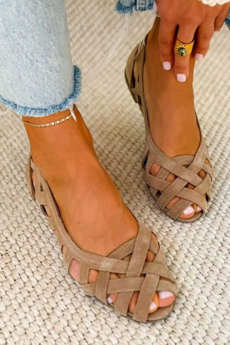 Braided Flat Orthopedic Slip-On Sandal