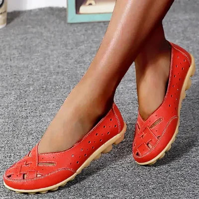 Breathable Leather Orthopaedic Loafers with Gel Sole
