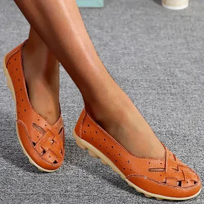 Breathable Leather Orthopaedic Loafers with Gel Sole
