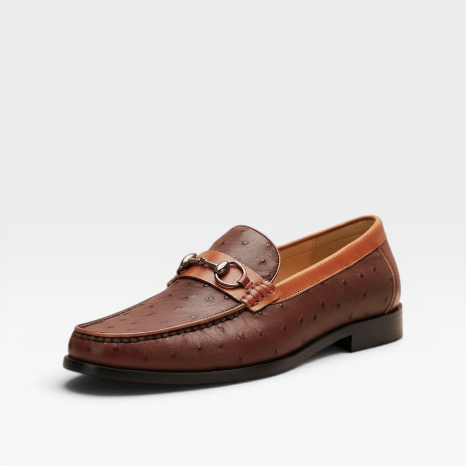 Genuine Leather Bit Loafers For Men