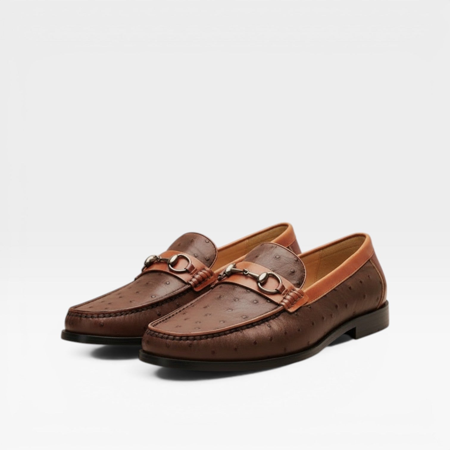 Genuine Leather Bit Loafers For Men