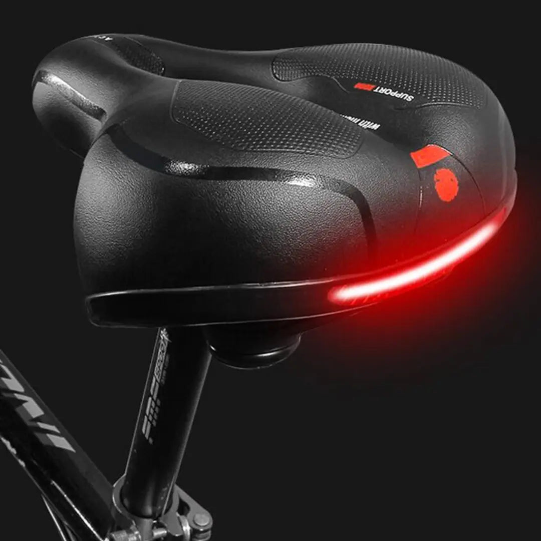 Memory Foam Ergonomic Bike Saddle With Reflectors