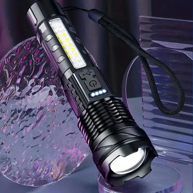 USB Rechargeable Tactical Military Flashlight