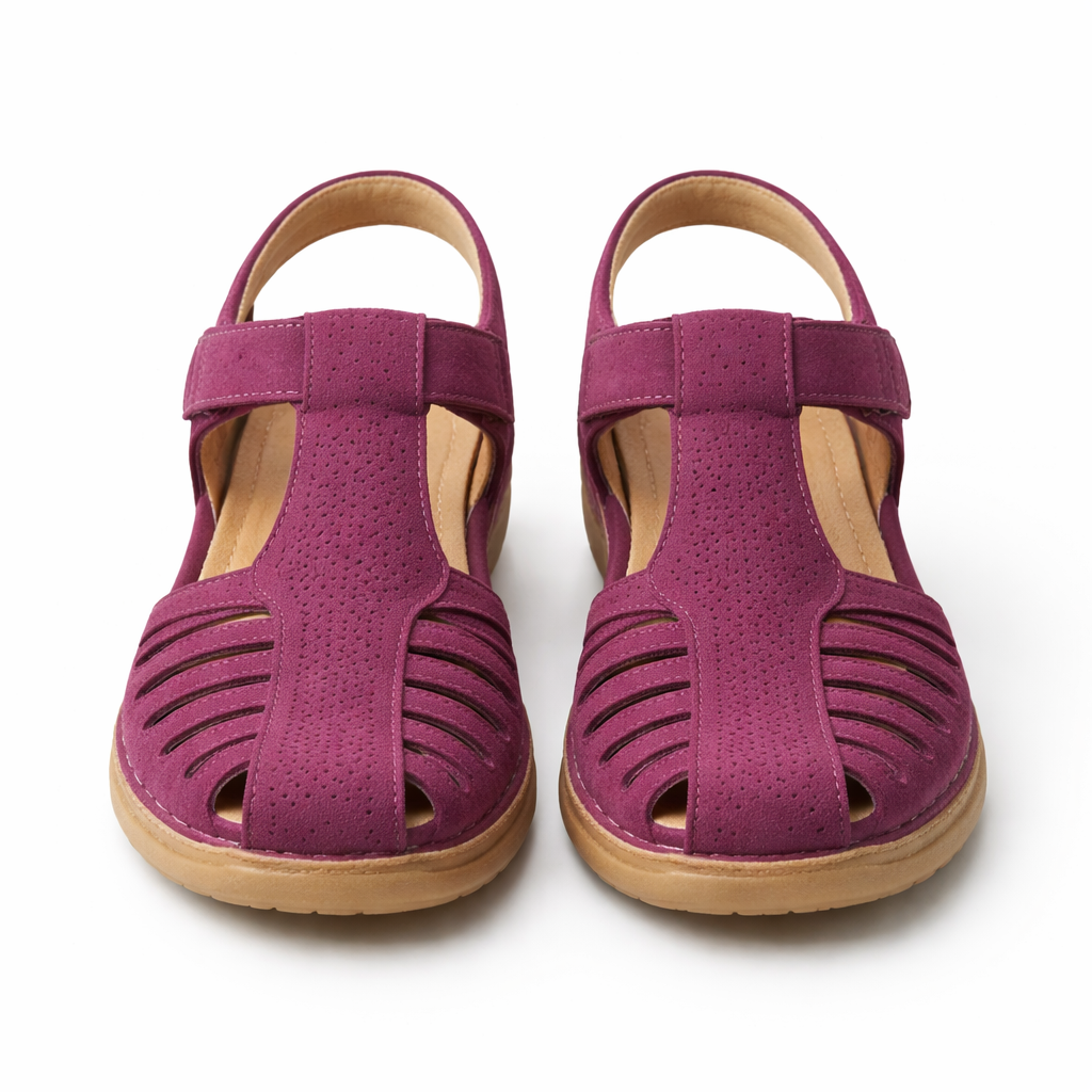 Women's Closed Orthopedic Sandals With Memory Foam Sole