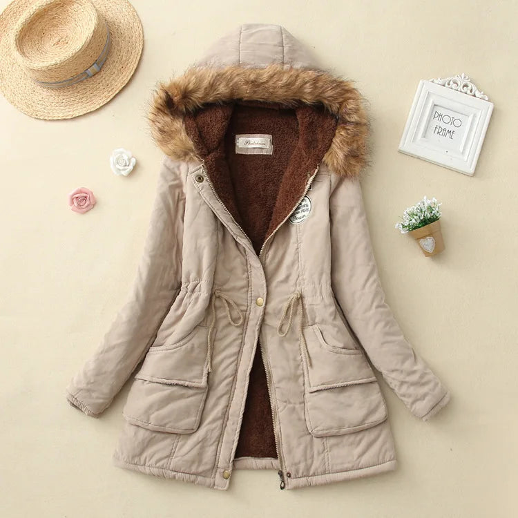 Hooded Insulated Puffer Jacket With Zip Pockets