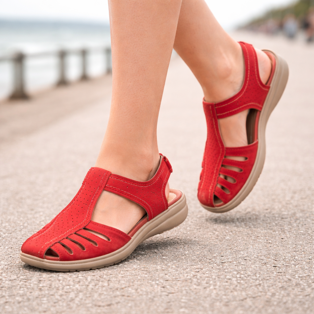Women's Closed Orthopedic Sandals With Memory Foam Sole