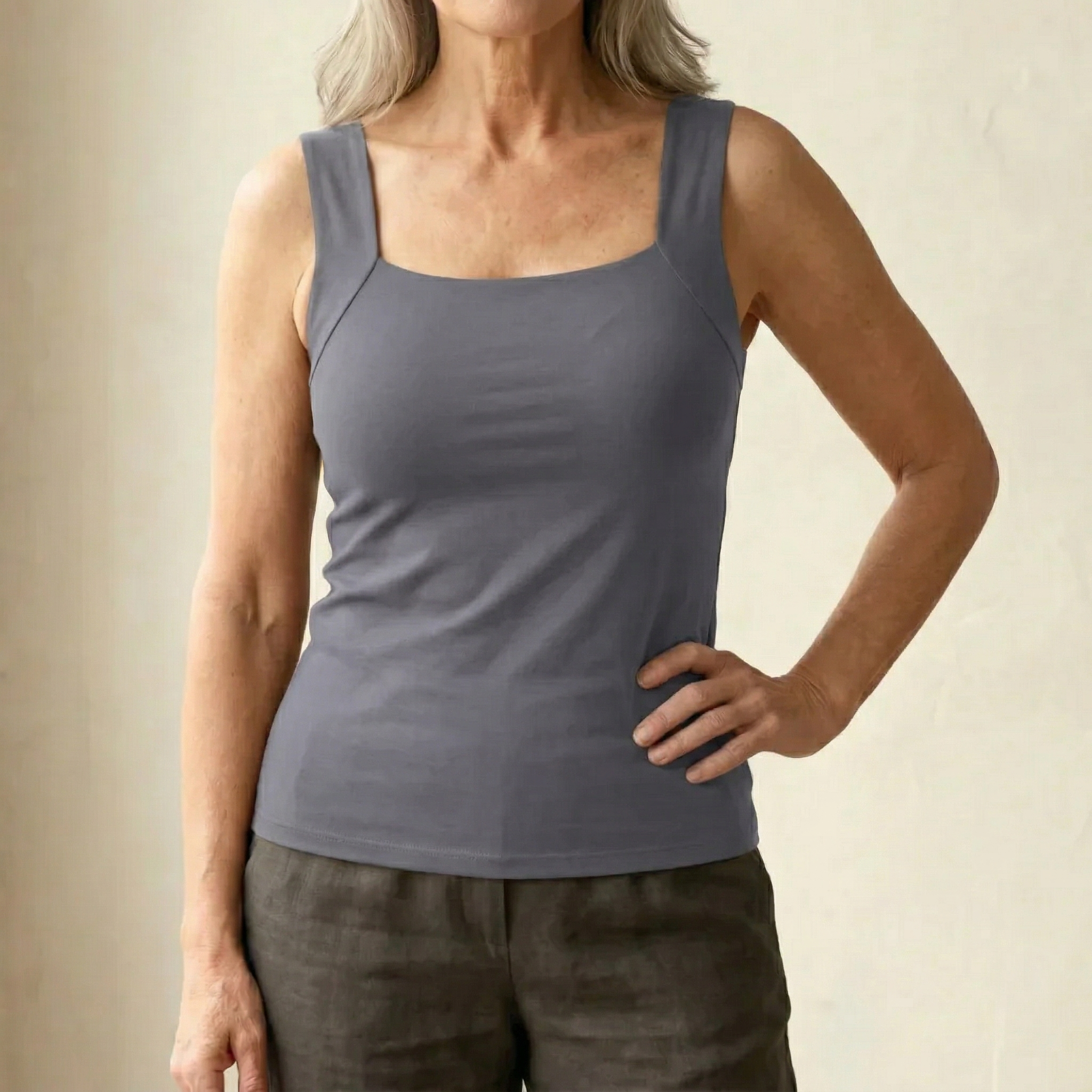 Roxanne Built-In Bra Support Tank Top