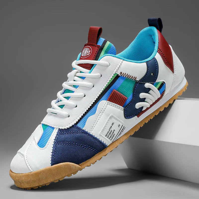 Men's Breathable Layered Panel Utility Sneakers