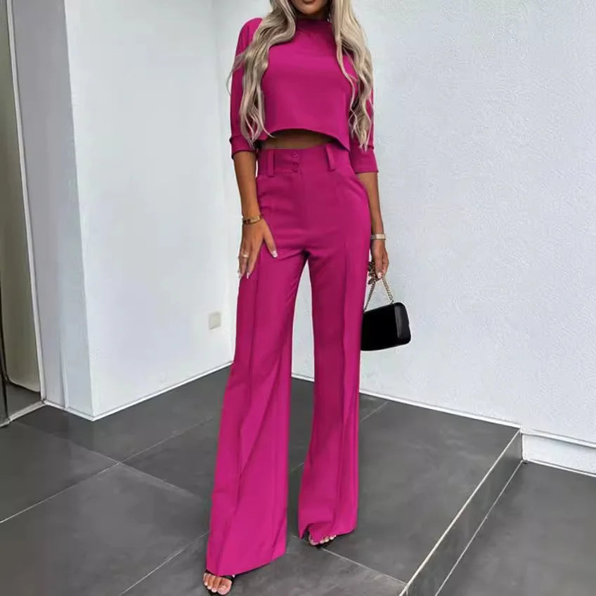 Structured Top and Trouser Matching Set