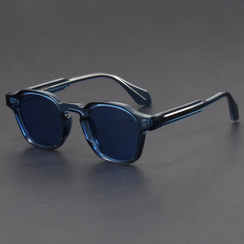 Polycarbonate Square Frame Retro Sunglasses