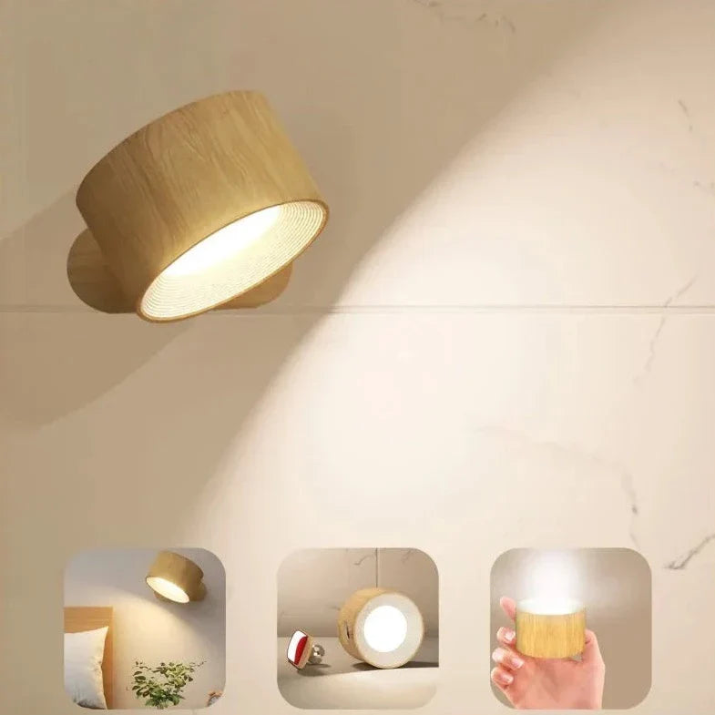 Rechargeable Wireless Wall Lamp With 360° Rotation
