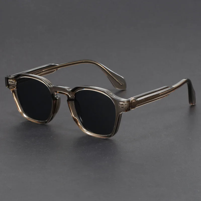 Polycarbonate Square Frame Retro Sunglasses