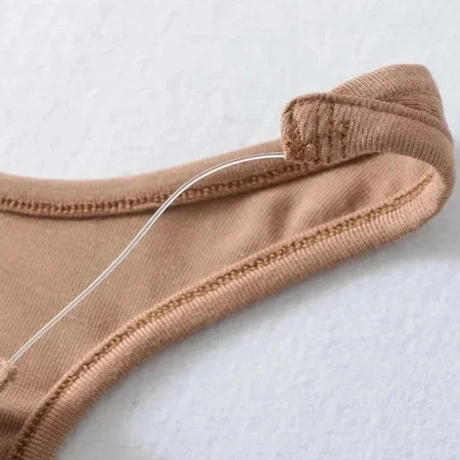 Seamless Invisible Shoulder Strap Tank Top