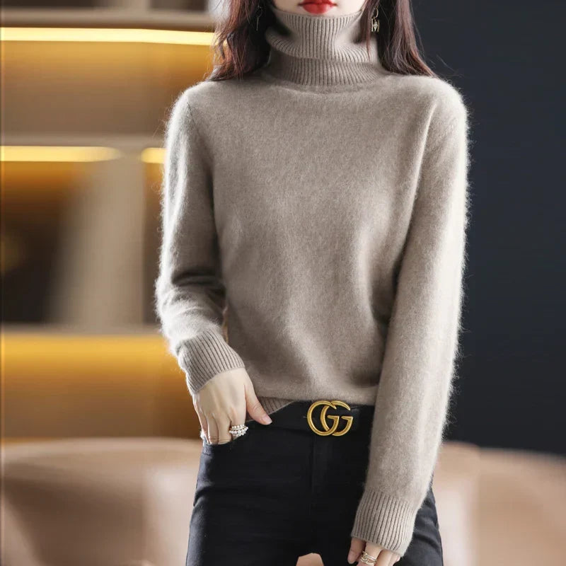 Classic Fitted Turtleneck Sweater – 16 Colors