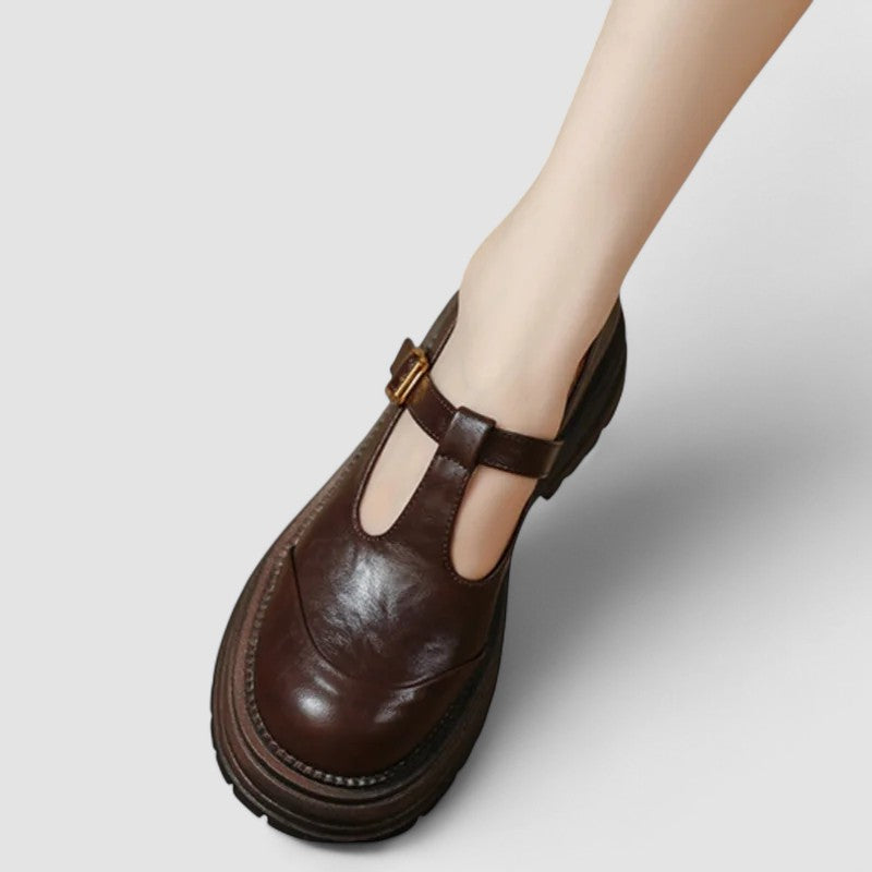 Vintage T Bar Mary Jane Shoes With Cushioned Insole