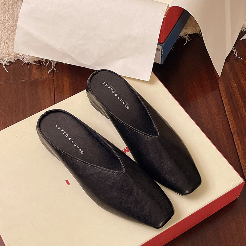 Slip-On Vegan Leather Flats