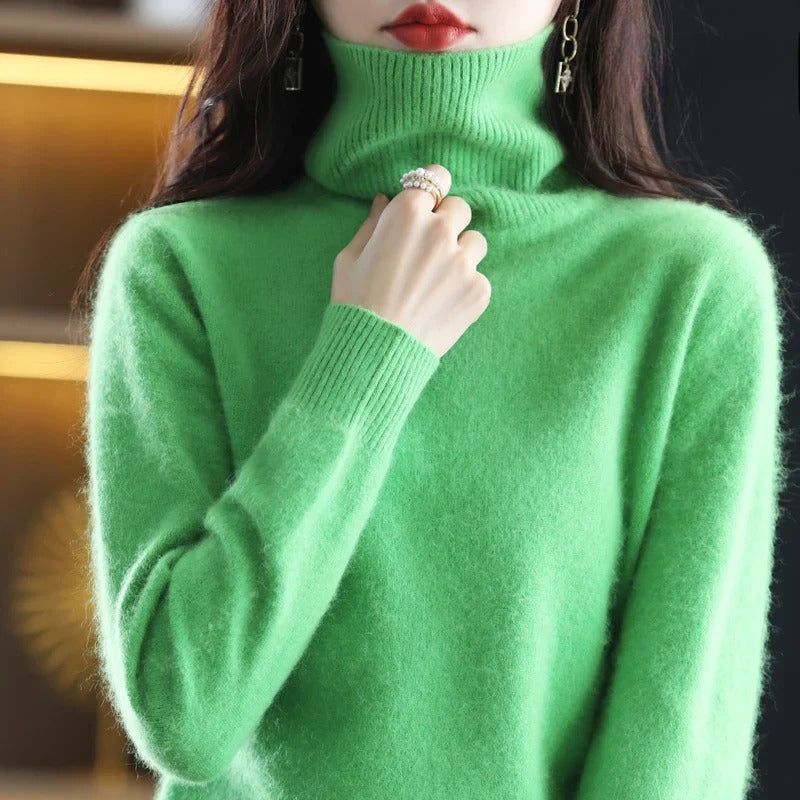 Classic Fitted Turtleneck Sweater – 16 Colors