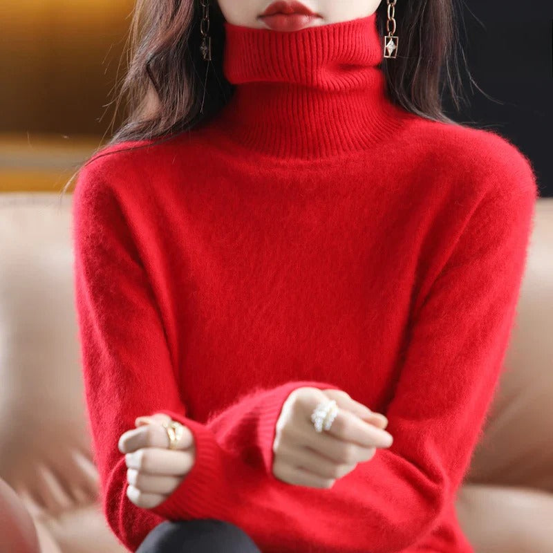 Classic Fitted Turtleneck Sweater – 16 Colors