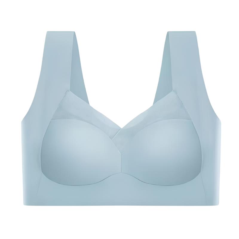 Women's Seamless Bra with Mesh Detail