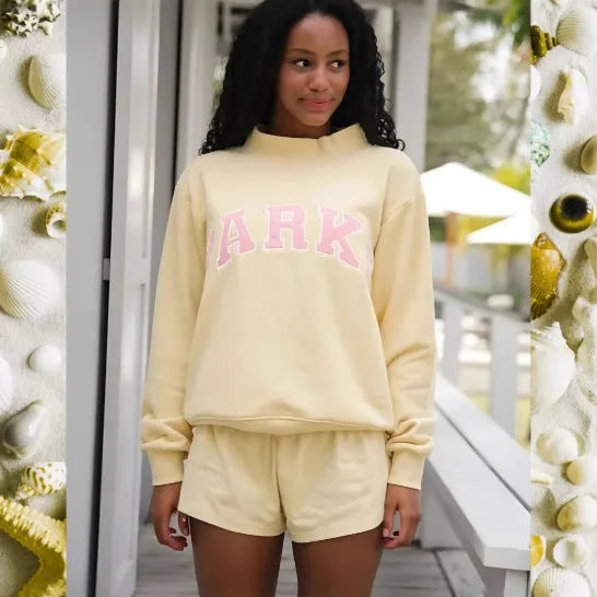 Oversized Graphic Crew Neck Long Sleeve Sweater