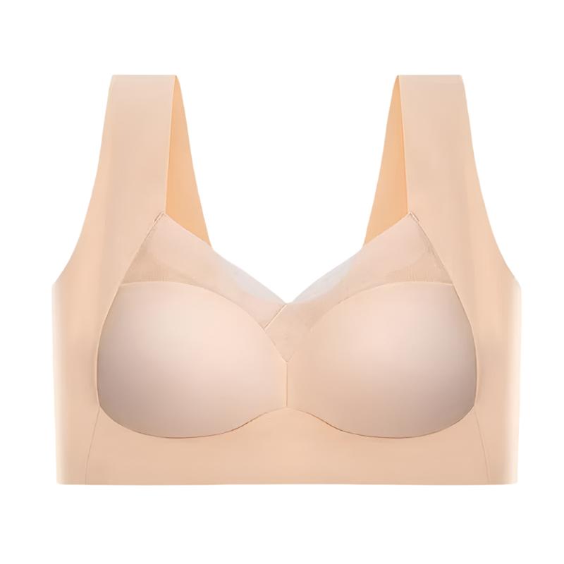 Women's Seamless Bra with Mesh Detail