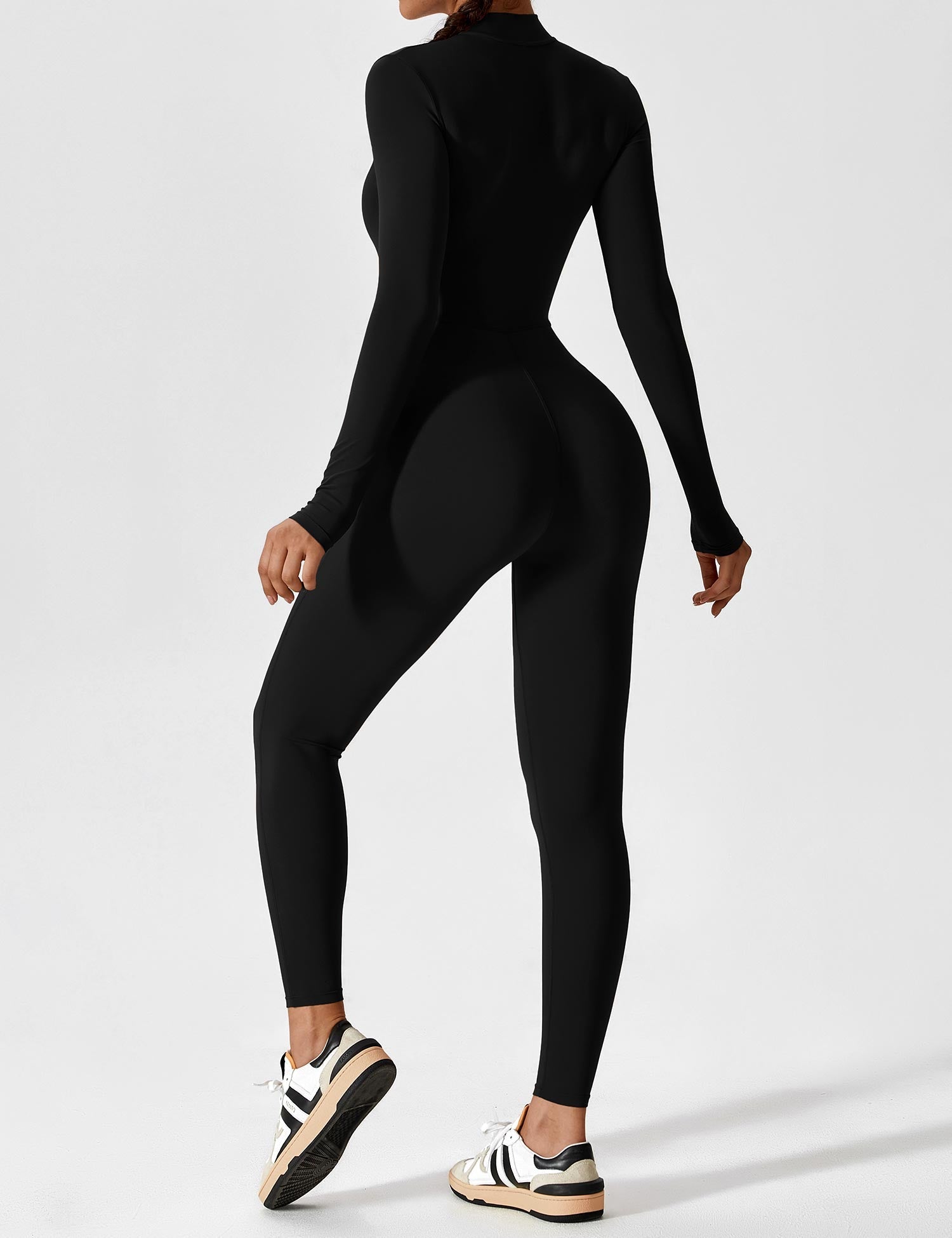 Long or Short Sleeve Zip-Up Jumpsuit – 14 Colors