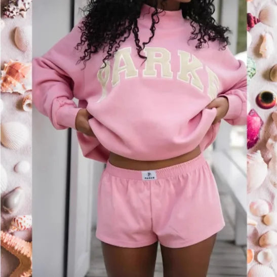 Oversized Graphic Crew Neck Long Sleeve Sweater