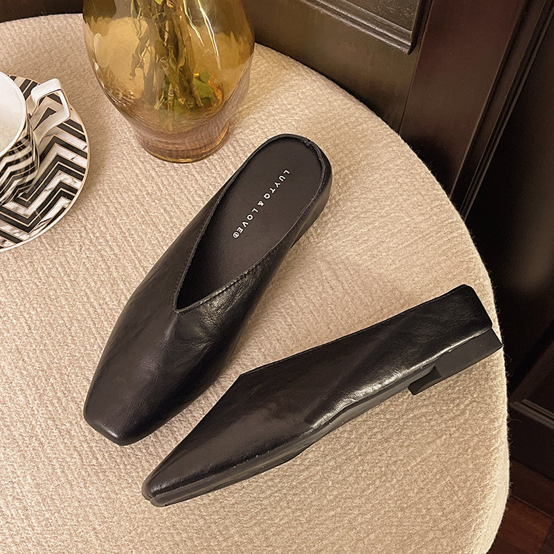 Slip-On Vegan Leather Flats