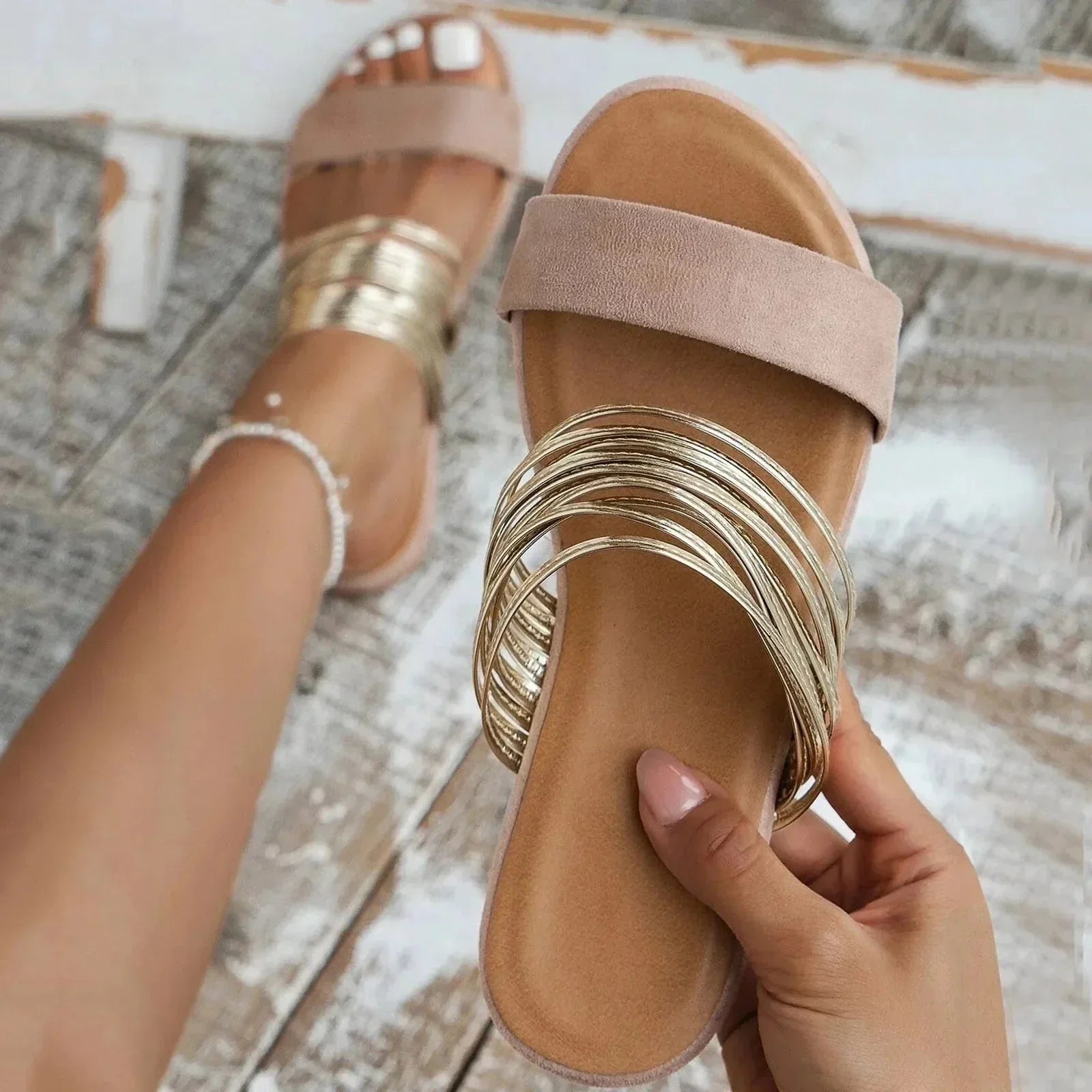 Alma Orthopedic Sandal with Plush Cushioning and Suede Finish