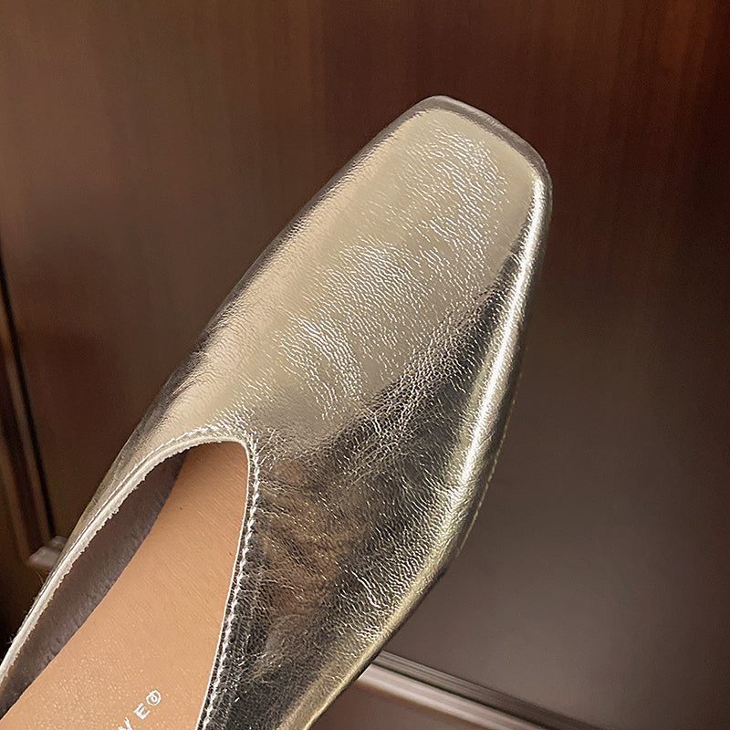 Slip-On Vegan Leather Flats